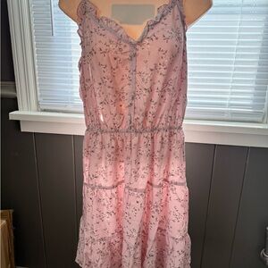 Mimi Chica Pink Sleeveless Spaghetti Strap Sundress